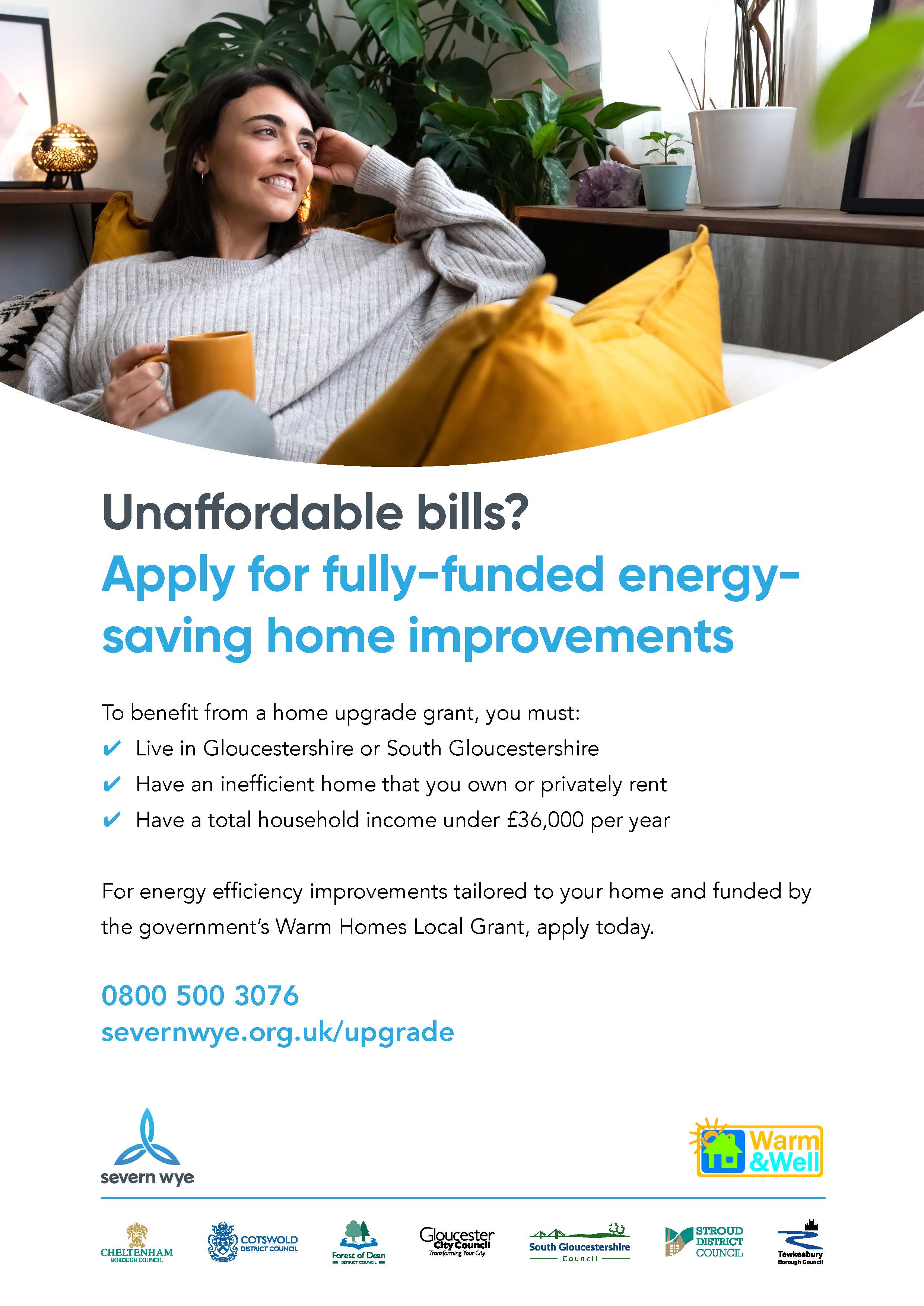 Fully funded energy saving www.severnwye.org.uk/upgrade or ring 0800 500 3076